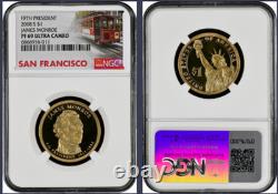 2008-S 14-coin Silver Proof Set NGC Graded PF68 Ultra Cameo Cable Car label