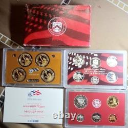 2008 S US Mint Silver Proof Set 14 Coin OGP with COA