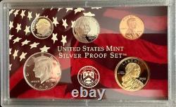 2008-S US Mint Silver Proof Set 14 Coins with COA & OGP