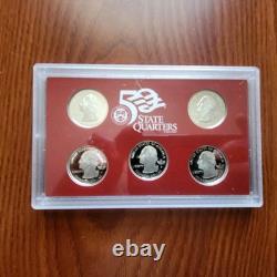 2008 Silver Proof Set With Coa Spot Free Beautiful Coins
