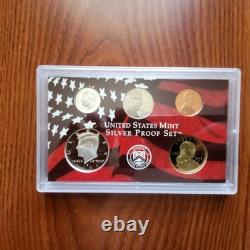 2008 Silver Proof Set With Coa Spot Free Beautiful Coins