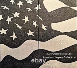 2008 US Mint American Legacy Collection-OGP withCOA-15 Proof Coins