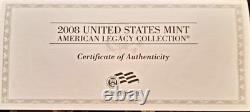 2008 US Mint American Legacy Collection-OGP withCOA-15 Proof Coins