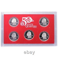 2008 US Mint Silver Proof set 90% state Quarters Kennedy (OGP) 14 coins
