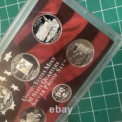 2008 U. S. Mint 50 State Quarters Silver Proof Set