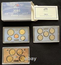 2009, 2010, 2011 & 2012 US Mint Proof Coin Sets (4 complete sets + COA)