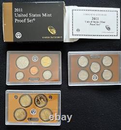 2009, 2010, 2011 & 2012 US Mint Proof Coin Sets (4 complete sets + COA)