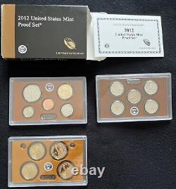 2009, 2010, 2011 & 2012 US Mint Proof Coin Sets (4 complete sets + COA)