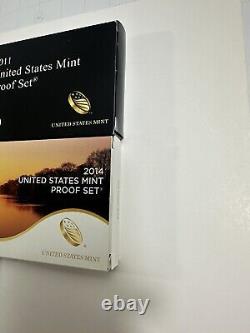 2009-2015 United States Mint Proof Sets. All COAs And Boxes