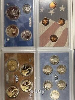 2009-2019 US Mint Proof Sets Fantastic Condition. Box/COAs