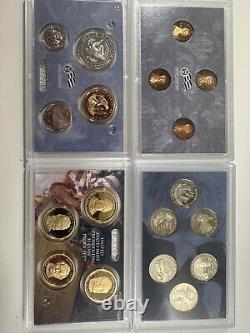 2009-2019 US Mint Proof Sets Fantastic Condition. Box/COAs