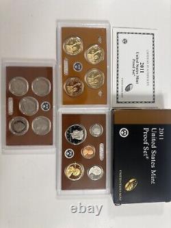 2009-2019 US Mint Proof Sets Fantastic Condition. Box/COAs