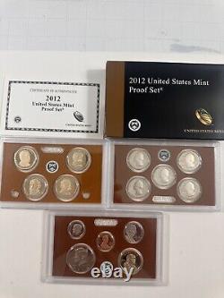 2009-2019 US Mint Proof Sets Fantastic Condition. Box/COAs