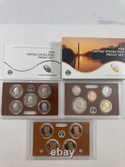 2009-2019 US Mint Proof Sets Fantastic Condition. Box/COAs