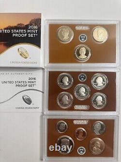 2009-2019 US Mint Proof Sets Fantastic Condition. Box/COAs