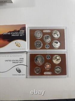 2009-2019 US Mint Proof Sets Fantastic Condition. Box/COAs