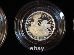 2009 Britannia 4-Coin Silver Proof Set United Kingdom