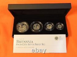 2009 Britannia 4-Coin Silver Proof Set United Kingdom