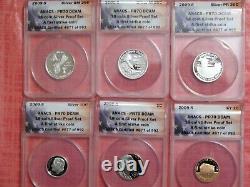 2009-S 18 Coin Silver Proof Set All Graded PR70 A First Strike Coin By ANACS