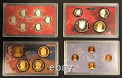 2009-S SILVER PROOF SET State Quarters (18 Coins) U. S. Mint withBox & COA