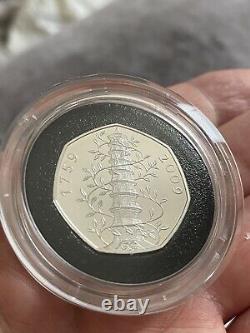 2009 Silver Proof Piedfort Coin Set Royal Mint Includes Kew Gardens 50p