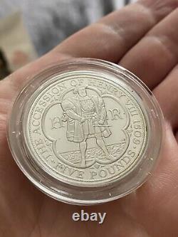 2009 Silver Proof Piedfort Coin Set Royal Mint Includes Kew Gardens 50p