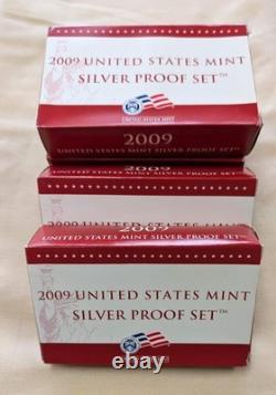 2009 Silver Proof Set U. S. Mint Original Government Packaging Complete As Issued