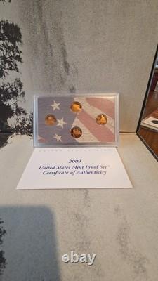 2009 United States Mint Proof Set OGP with Box & Certificate of Authenticity