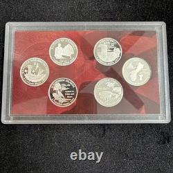 2009 Us Mint Silver Proof Quarter Set 6 Coins 90% Silver NO OGP / COA