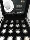 2009 Silver Proof 50p Fifty Pence Set 16 Coins Inc. Kew Rare Cased Coa Free Pp