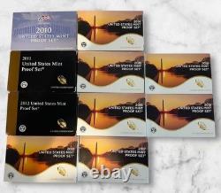 2010 2011 2012 2013 2014 2015 2016 2017 2018 2019 -S US Mint Proof Sets OGP COA