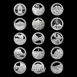 2010 2011 2012 National Parks ATB Mint Quarters Silver and Clad Proof Set