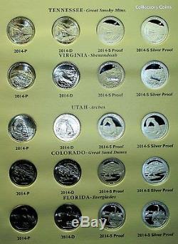 2010-2015 ATB National Park 120 Quarter set wClad/Silver Proofs in New Album