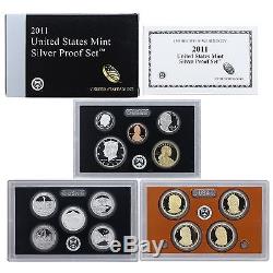 2010-2017 S Proof Set Run Box & COA 90% Silver US Mint 8 Sets 107 Coins