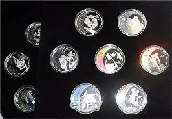 2010 Canada Vancouver Winter Olympics silver dollar Hologram coin set 15 x $25