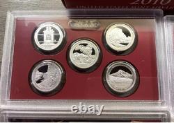 2010-S Silver Proof Set US MINT. 14 Coins Complete with OGP & COA