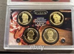 2010-S Silver Proof Set US MINT. 14 Coins Complete with OGP & COA