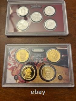 2010 S U. S. Mint Complete SILVER PROOF SET with OGP Box And COA 14 Coins