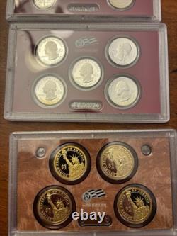 2010 S U. S. Mint Complete SILVER PROOF SET with OGP Box And COA 14 Coins