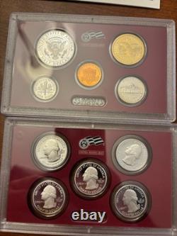 2010 S U. S. Mint Complete SILVER PROOF SET with OGP Box And COA 14 Coins