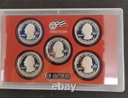 2010 S U. S. Mint Complete SILVER PROOF SET with OGP Box And COA 14 Coins