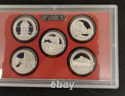 2010 S U. S. Mint Complete SILVER PROOF SET with OGP Box And COA 14 Coins