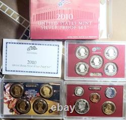 2010-S United States US Mint Silver Proof Set 14 Coin with Box/COA