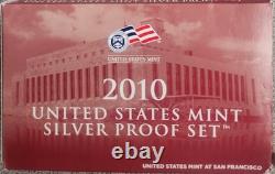 2010 US Mint Silver Proof Set, USA Mint Certifies that these are Genuine Coins