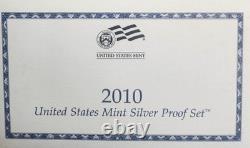 2010 US Mint Silver Proof Set, USA Mint Certifies that these are Genuine Coins