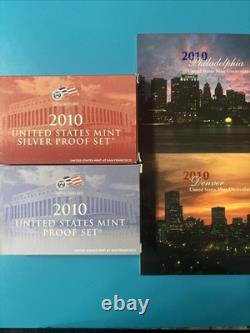 2010 United States Mint Brilliant Uncirculated Clad and Silver Proof Sets