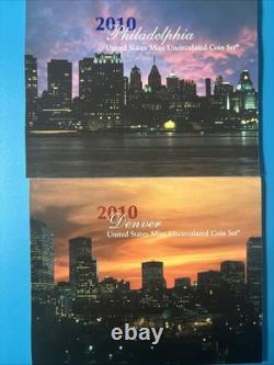 2010 United States Mint Brilliant Uncirculated Clad and Silver Proof Sets