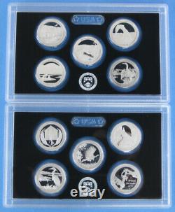 2010 thru 2018 2019 and 2020 Silver Proof America the Beautiful 55 coin Set