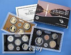 2010 thru 2019 Run of 10 Government Issued Silver Proof Sets with ATB Quarters