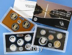 2010 thru 2019 Run of 10 Government Issued Silver Proof Sets with ATB Quarters